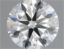 Natural Diamond 0.50 Carats, Round with Excellent Cut, H Color, VS2 Clarity and Certified by IGI