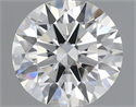 Natural Diamond 0.50 Carats, Round with Excellent Cut, I Color, VVS2 Clarity and Certified by IGI