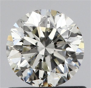 Picture of Natural Diamond 0.68 Carats, Round with Very Good Cut, I Color, SI2 Clarity and Certified by IGI