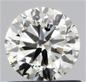 Natural Diamond 0.69 Carats, Round with Very Good Cut, I Color, SI2 Clarity and Certified by IGI