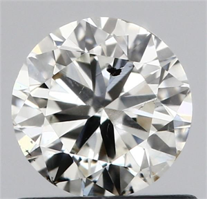 Picture of Natural Diamond 0.69 Carats, Round with Very Good Cut, I Color, SI2 Clarity and Certified by IGI