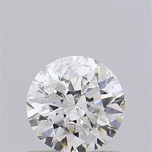 Picture of Natural Diamond 0.49 Carats, Round with Excellent Cut, G Color, I1 Clarity and Certified by IGI