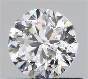 Picture of Natural Diamond 0.49 Carats, Round with Good Cut, D Color, I1 Clarity and Certified by GIA