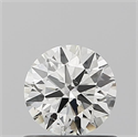 Natural Diamond 0.55 Carats, Round with Excellent Cut, I Color, SI1 Clarity and Certified by IGI