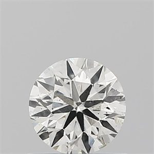 Picture of Natural Diamond 0.50 Carats, Round with Excellent Cut, I Color, SI1 Clarity and Certified by IGI