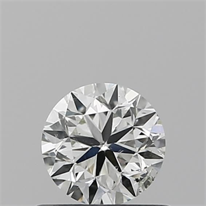 Picture of Natural Diamond 0.50 Carats, Round with Very Good Cut, I Color, SI2 Clarity and Certified by IGI