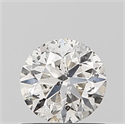 Natural Diamond 0.61 Carats, Round with Very Good Cut, J Color, SI2 Clarity and Certified by IGI