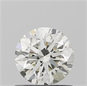 Natural Diamond 0.61 Carats, Round with Excellent Cut, J Color, SI2 Clarity and Certified by IGI