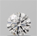 Natural Diamond 0.53 Carats, Round with Excellent Cut, H Color, SI1 Clarity and Certified by IGI