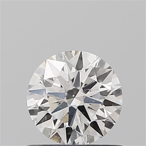 Picture of Natural Diamond 0.53 Carats, Round with Excellent Cut, H Color, SI1 Clarity and Certified by IGI