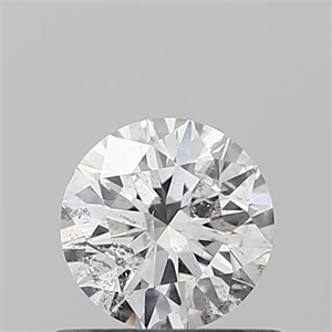 Picture of Natural Diamond 0.50 Carats, Round with Very Good Cut, F Color, SI2 Clarity and Certified by IGI