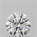 Natural Diamond 0.56 Carats, Round with Excellent Cut, F Color, SI2 Clarity and Certified by IGI