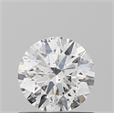 Natural Diamond 0.56 Carats, Round with Excellent Cut, F Color, SI2 Clarity and Certified by IGI