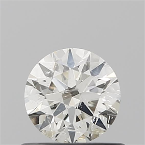 Picture of Natural Diamond 0.50 Carats, Round with Very Good Cut, J Color, SI2 Clarity and Certified by IGI