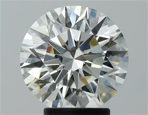 Picture of Natural Diamond 3.51 Carats, Round with Excellent Cut, J Color, VVS2 Clarity and Certified by GIA