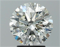 Natural Diamond 3.02 Carats, Round with Very Good Cut, J Color, I1 Clarity and Certified by GIA