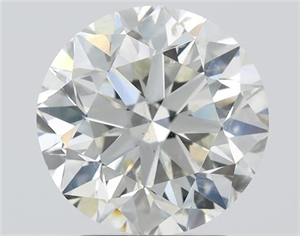 Picture of Natural Diamond 2.84 Carats, Round with Very Good Cut, I Color, SI2 Clarity and Certified by GIA