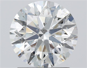 Picture of Natural Diamond 1.70 Carats, Round with Excellent Cut, I Color, SI1 Clarity and Certified by GIA