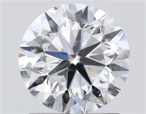 Picture of Natural Diamond 1.51 Carats, Round with Very Good Cut, D Color, SI1 Clarity and Certified by GIA