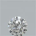 Natural Diamond 0.40 Carats, Round with Excellent Cut, H Color, SI1 Clarity and Certified by GIA