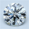 Natural Diamond 2.17 Carats, Round with Excellent Cut, J Color, IF Clarity and Certified by GIA