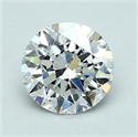 Natural Diamond 1.70 Carats, Round with Excellent Cut, D Color, VS2 Clarity and Certified by GIA