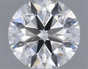 Picture of Natural Diamond 0.53 Carats, Round with Excellent Cut, H Color, SI1 Clarity and Certified by IGI