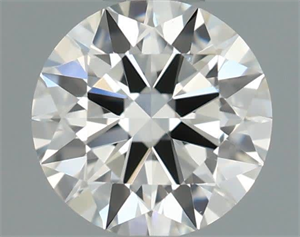 Picture of Natural Diamond 0.40 Carats, Round with Excellent Cut, H Color, VVS2 Clarity and Certified by IGI