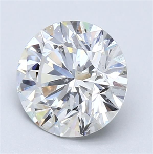 Picture of Natural Diamond 1.61 Carats, Round with Excellent Cut, F Color, SI2 Clarity and Certified by GIA