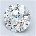 Natural Diamond 1.77 Carats, Round with Excellent Cut, G Color, VVS1 Clarity and Certified by GIA