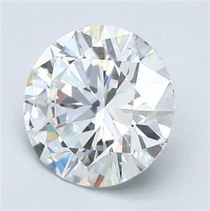 Picture of Natural Diamond 1.54 Carats, Round with Excellent Cut, G Color, VS2 Clarity and Certified by GIA