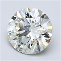 Natural Diamond 2.04 Carats, Round with Excellent Cut, K Color, SI2 Clarity and Certified by GIA