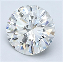 Natural Diamond 2.01 Carats, Round with Very Good Cut, H Color, VS2 Clarity and Certified by GIA