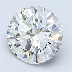 Picture of Natural Diamond 2.01 Carats, Round with Very Good Cut, H Color, VS2 Clarity and Certified by GIA