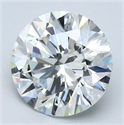 Natural Diamond 2.09 Carats, Round with Excellent Cut, I Color, IF Clarity and Certified by GIA