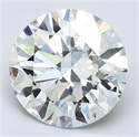 Natural Diamond 3.09 Carats, Round with Excellent Cut, K Color, VS2 Clarity and Certified by GIA