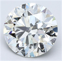 Natural Diamond 5.01 Carats, Round with Excellent Cut, I Color, SI2 Clarity and Certified by GIA