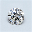 Natural Diamond 0.51 Carats, Round with Excellent Cut, K Color, VVS2 Clarity and Certified by GIA