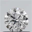 Natural Diamond 0.51 Carats, Round with Very Good Cut, E Color, I1 Clarity and Certified by GIA