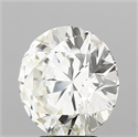 Natural Diamond 4.01 Carats, Round with Excellent Cut, K Color, SI1 Clarity and Certified by IGI