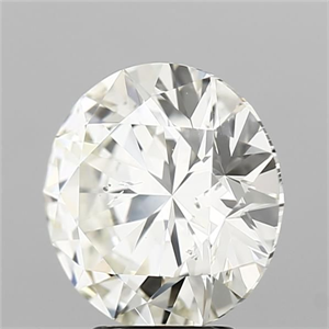 Picture of Natural Diamond 4.01 Carats, Round with Excellent Cut, K Color, SI1 Clarity and Certified by IGI