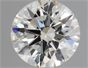 Natural Diamond 0.45 Carats, Round with Excellent Cut, J Color, VS2 Clarity and Certified by GIA