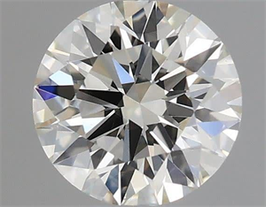 Picture of Natural Diamond 0.45 Carats, Round with Excellent Cut, J Color, VS2 Clarity and Certified by GIA