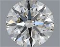 Natural Diamond 0.60 Carats, Round with Excellent Cut, K Color, VS2 Clarity and Certified by GIA