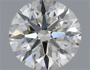 Picture of Natural Diamond 0.60 Carats, Round with Excellent Cut, K Color, VS2 Clarity and Certified by GIA