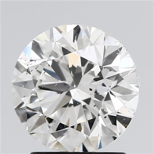 Picture of Natural Diamond 2.00 Carats, Round with Excellent Cut, F Color, SI1 Clarity and Certified by GIA