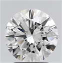 Natural Diamond 2.03 Carats, Round with Excellent Cut, E Color, VVS2 Clarity and Certified by GIA