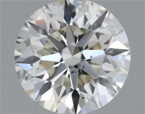 Picture of Natural Diamond 0.60 Carats, Round with Excellent Cut, K Color, SI1 Clarity and Certified by GIA