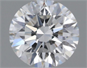 Natural Diamond 0.40 Carats, Round with Excellent Cut, F Color, VVS2 Clarity and Certified by GIA