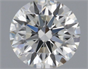 Natural Diamond 0.53 Carats, Round with Excellent Cut, J Color, VS2 Clarity and Certified by GIA